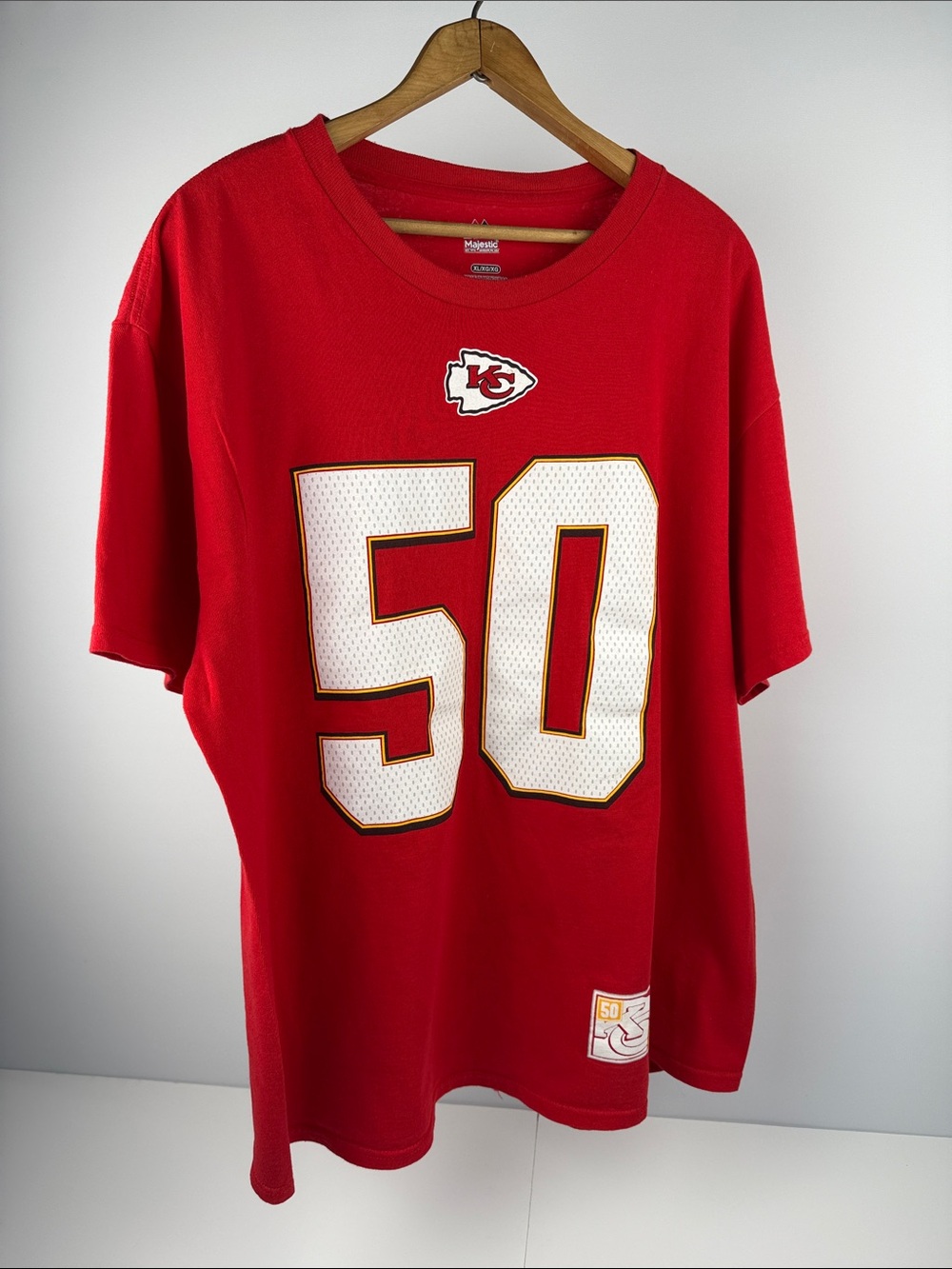 Justin Houston Majestic Red Kansas City Chiefs jersey